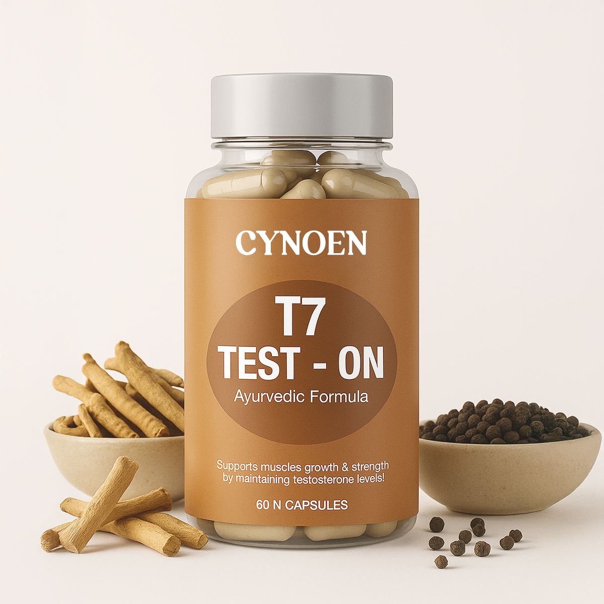 Cynoen ®  T7 Test-On: Ayurvedic Testosterone Booster for Men