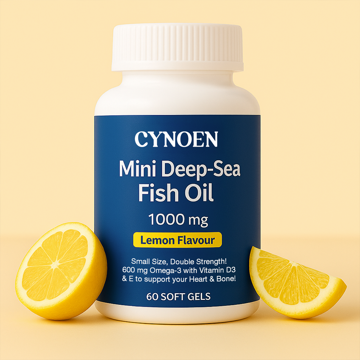 Cynoen ®  Mini Deep Sea Fish Oil 1000 mg (Lemon Flavour)